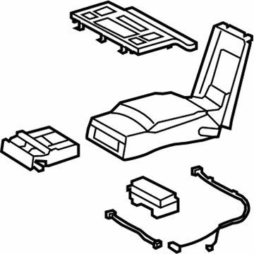 Lexus 72830-50G50-E3 Rear Seat Armrest Assembly, Center