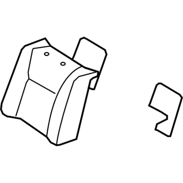 Lexus 71077-50G40-B3 Rear Seat Back Cover Sub-Assembly, Right (For Separate Type)
