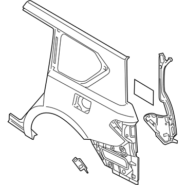 Infiniti 78101-1LA9A Fender Rear LH