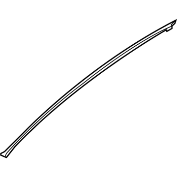 Hyundai 82160-B1000 Weatherstrip-Door Opening Upper, RH