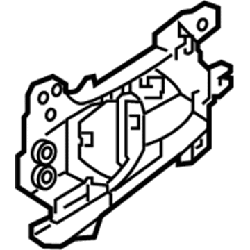 Hyundai 83610-D3000-NS5 Rear Interior Door Handle Assembly, Left