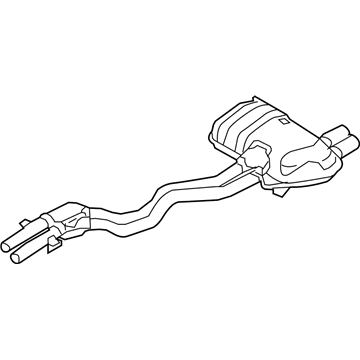 BMW 18-30-7-555-350 Muffler Pipe