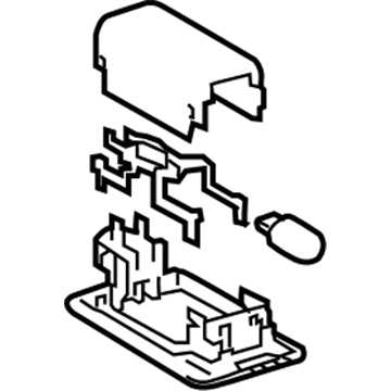 Lexus 81250-33030 Lamp Assembly, Rear Room