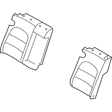 Hyundai 89470-3L331-A9Q 2Nd Back Seat Cover Assembly, Right