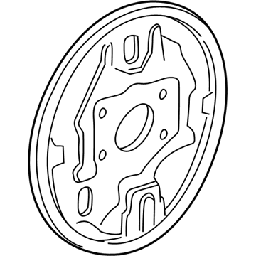Honda 43120-S10-A02 Plate, Left Rear Brake Back