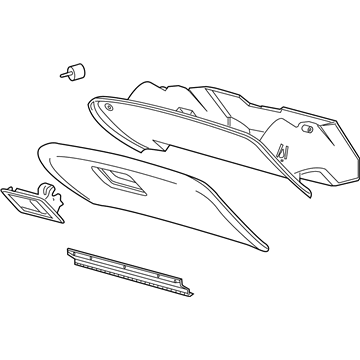 Ford 4W1Z-54060T10-AAA Glove Box Assembly
