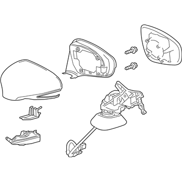 Lexus 87940-24430-B3 Mirror Assembly, Outer Rear