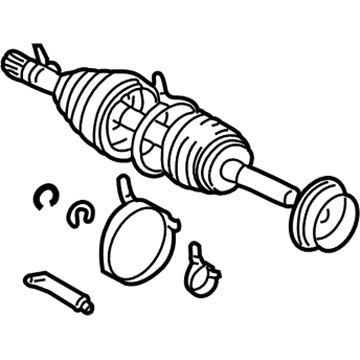 Lexus 43460-69177 Shaft Assembly, OUTBOARD