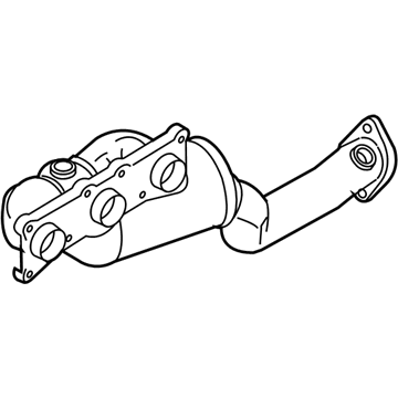 BMW 18-40-7-563-736 Exchange. Exhaust Manifold With Catalyst