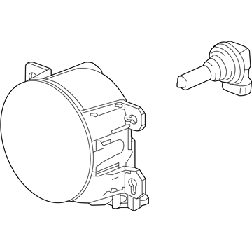 Honda 33900-TEY-Y01 Foglight Assembly, Right Front