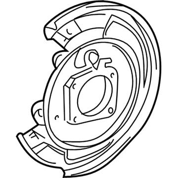 GM 19204631 Plate, Rear Brake Backing