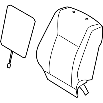 Lexus 71073-50C30-A6 Front Seat Back Cover, Right (For Separate Type)