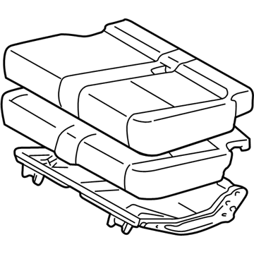 Toyota 71470-0C050-B0 Lower Seat Assembly