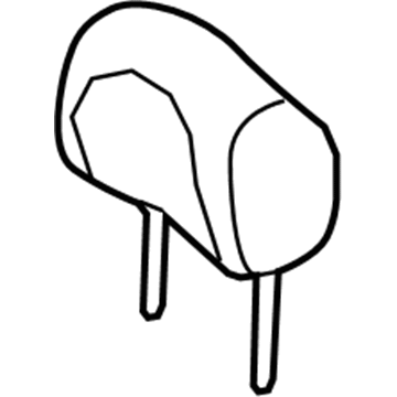 Nissan 86400-1GR0A HEADREST-Front