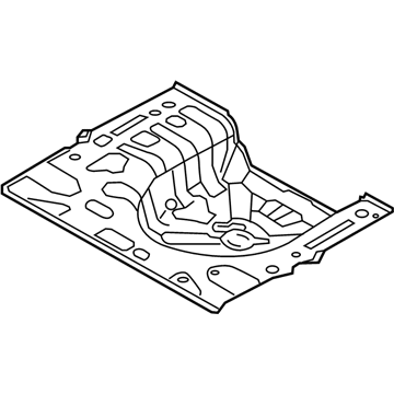 Kia 65513A7000 Panel-Rear Floor Rear