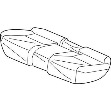 Acura 82131-TX4-A01ZA Cover, Rear Seat Cushion Trim (Sandstorm) (Leather)