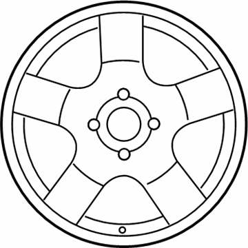 GM 96653135 Wheel Rim, Front