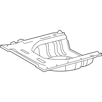 Lexus 58311-75010 Pan, Rear Floor