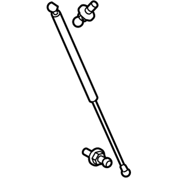 Lexus 53450-69155 Hood Support Assembly, Left