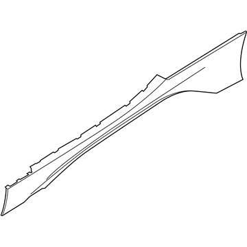 BMW 51-77-7-372-039 Attachment Part, Sill, Primed, Left