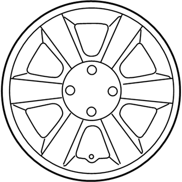 Kia 529601G500 Wheel Hub Cap Assembly