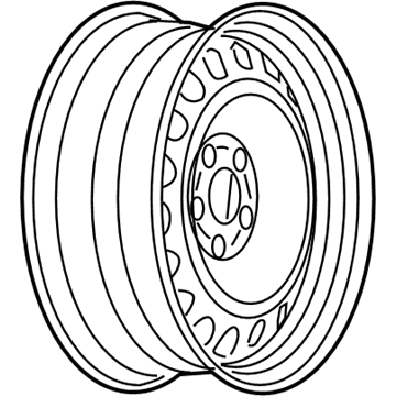 GM 9595086 Wheel, Steel