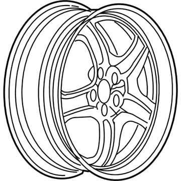 GM 9597622 Wheel, Steel