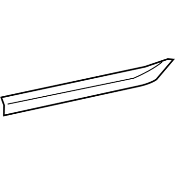 Lexus 75076-50160-B0 MOULDING Sub-Assembly, Rear Door