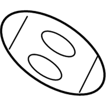 Hyundai 86353-26100 Symbol Mark H Logo Emblem, Rear