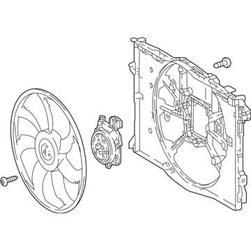 Lexus 16360-31520 Fan Assembly, W/MOTOR