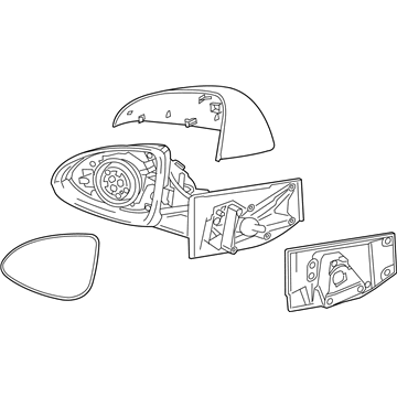 GM 95434295 Mirror Assembly