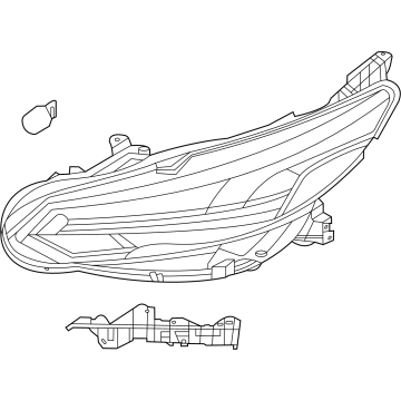 Nissan 26060-6LB5A Headlamp Assy-Lh