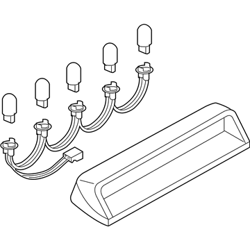 Nissan 26590-7Y002 Lamp Assembly-Stop, High Mounting