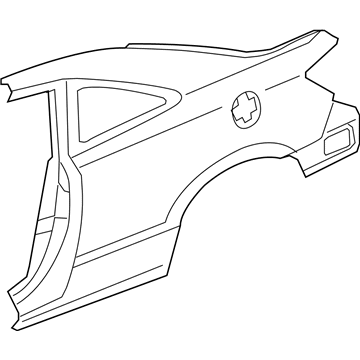 Honda 04636-SVA-A01ZZ Panel Set, R. RR. (Outer)