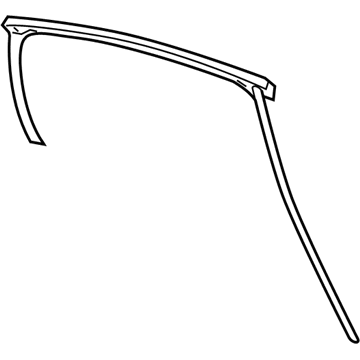 GM 15807190 Weatherstrip Asm-Rear Side Door Window Outer