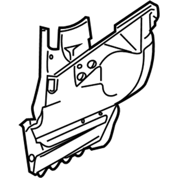 BMW 41-13-3-403-492 Left Engine Compartment Partition