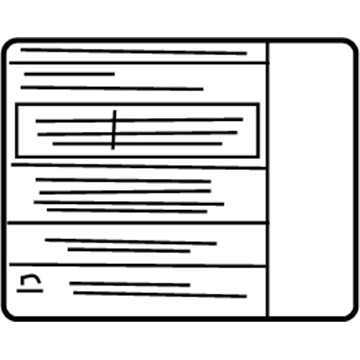 Nissan 14805-4Z815 Sticker-Emission Control