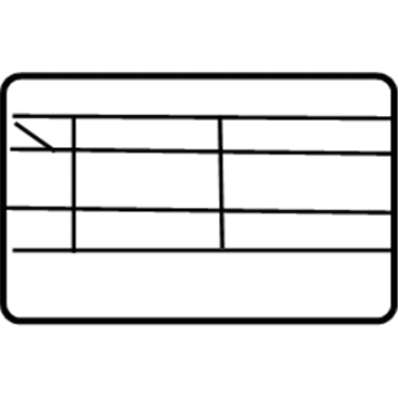 Nissan 27090-4Z000 Label Air Conditioner