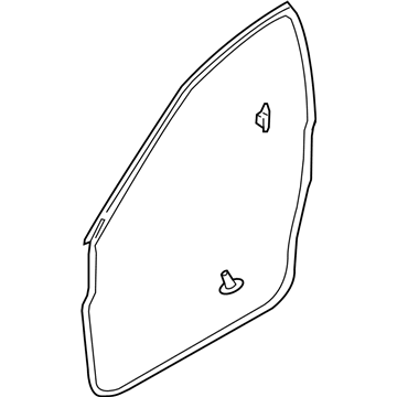 Nissan 80831-CB00C Weatherstrip-Front Door, LH