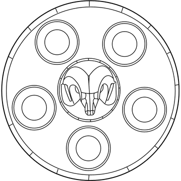 Mopar 5KG75S4AAC Wheel Center Cap