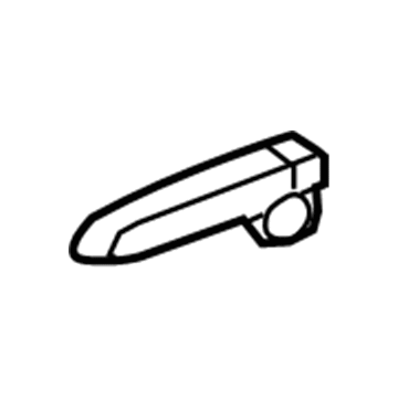 Honda 81621-SNA-A02ZA Handle, L. Height Adjuster *NH598L* (ATLAS GRAY)