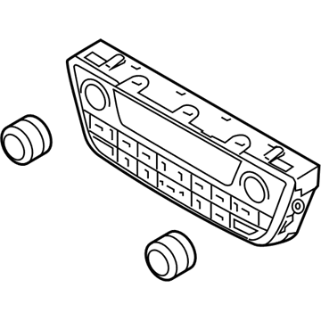 Hyundai 97250-C2001-GU Heater Control Assembly