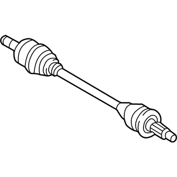 Hyundai 49600-4Z000 Shaft Assembly-Drive Rear, LH