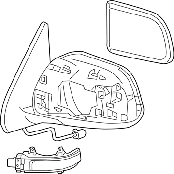 Toyota 87940-04250 Mirror Assembly