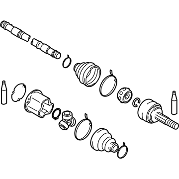 Infiniti 39100-1MC0B Shaft Assembly-Front Drive RH