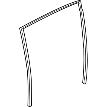 Nissan 82331-ET000 Glass Run-Rear Door Window, LH