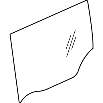 Nissan 82300-ZE80A Glass Rear Window RH