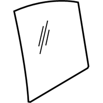 Nissan 82262-ZE80A Glass Rear Corner R