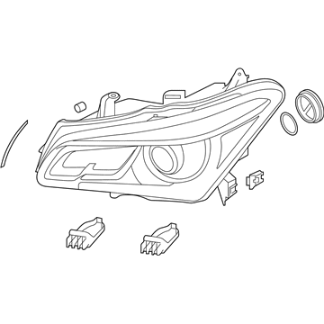 Infiniti 26010-5ZA1A Headlamp Assembly Right