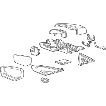 GM 84348230 Mirror Assembly